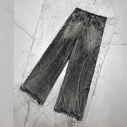 Trendy Straight Retro Washed Jeans For Men