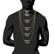 Hip Hop Titanium Steel Necklace Jeans Button Round Grinding Encrypted Stainless Steel Cuban Chain