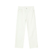 Black And White Basic Simple Jeans Men's Slim Trousers