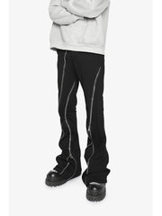 Hip Hop Zipper Split Jeans Men
