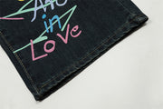 Graffiti Straight-leg Trousers Hip Hop Men