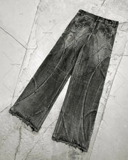 Trendy Straight Retro Washed Jeans For Men