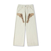 Hip Hop American Retro Black Pants