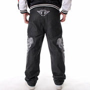 Plus Fat Plus Size Hip-hop Jeans Men's Trend