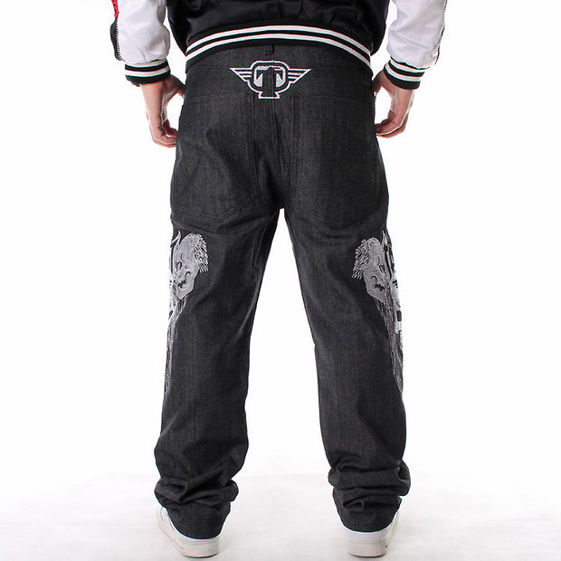Plus Fat Plus Size Hip-hop Jeans Men's Trend