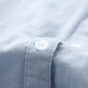 Double-layer Cotton Yarn Pure Color Skin-friendly Long-sleeved Shirt