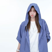 Same Summer Lazy Casual Hooded Shirt