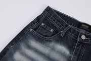 Hip Hop Rock Monkey Wash Wide Leg Jeans Men