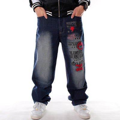 Plus Fat Plus Size Hip-hop Jeans Men's Trend