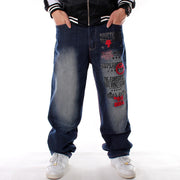Plus Fat Plus Size Hip-hop Jeans Men's Trend