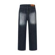 Hip Hop Rock Monkey Wash Wide Leg Jeans Men