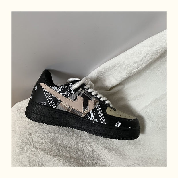 Spring And Autumn Cashew Flower Hip Hop Couple Sneakers