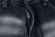 Hip Hop Rock Monkey Wash Wide Leg Jeans Men