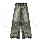 Trendy Straight Retro Washed Jeans For Men